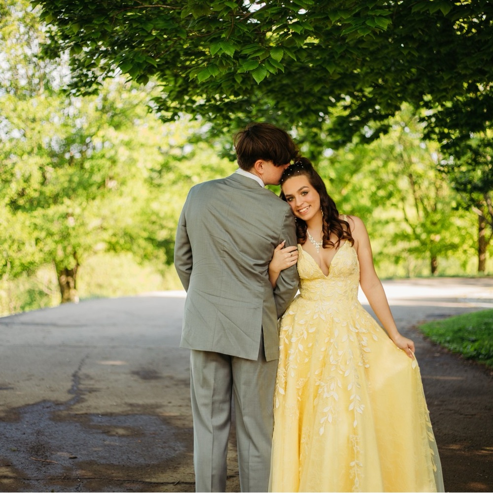 Yellow Princess Prom Dress - Picture 5 of 5
